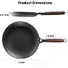 Nonstick Frying Pan, 12 Inch Cast Iron Skillet with Removable Handle, Honeycomb Cooking Surface Cast Iron Pan Dishwasher Safe - 2 of 4