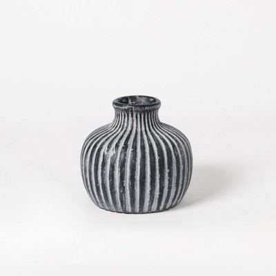 MH London Storm Terracotta Vase with Rustic Texture