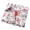 Greenland Home Fashions Cardinal Plaid Throw Red – 50"x60", Brushed Microfiber Shell, Cotton-Blend Fill, Machine Washable - 2 of 4