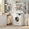 Aheaplus 31'' W Over-the-Toilet Storage Shelf with 2 Drawers and 4 Hooks for Restroom and Laundry - 2 of 4