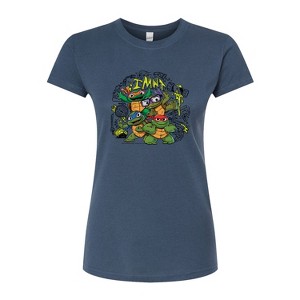 Women's - Teenage Mutant Ninja Turtles Mutant Mayhem - Mm Sketchy Fitted Graphic T-Shirt - 1 of 2