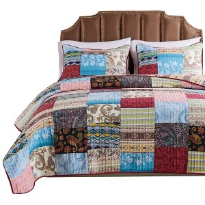 Greenland Home Fashion Bohemian Dream Quilt Set - 2 - Piece - Multi - 1 of 4