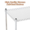 3 Tier Utility Rolling Cart with Wheels, 1500LBS Capacity Heavy Duty Tool Storage Utility Carts with Handle Bar, Commercial Grade Metal Serving Cart - 3 of 4