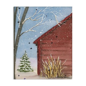 Stupell Industries Winter Snowy Cabin Canvas Wall Art - 1 of 4