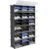 Shoe Rack Organizer,36 Grids Expandable Plastic Shoe Shelves,12 Tier Shoe Storage Cabinet for 72 Pair of Shoes,for Closet, Entryway, Hallway, Bedroom - 4 of 4