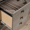 Cottage Road L-Shaped Desk Mystic Oak - Sauder: Home Office Furniture with Open Shelf & Grommets - 4 of 4