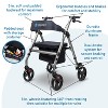 BodyMed Rollator with 8 in. Wheels - Adjustable Padded Seat, Dual Brake System, Compact Folding Design, Suitable for Most Terrains - Mobility Aid for - 4 of 4