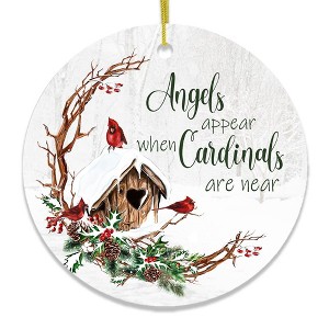 Winter Cardinal Memorial Ornament| OrnamentallyYou - 1 of 4