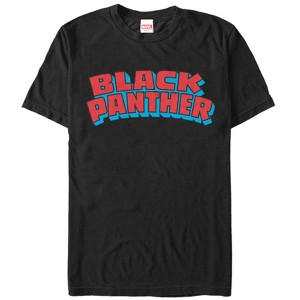 Men's Marvel Black Panther Retro Logo T-Shirt - 1 of 4