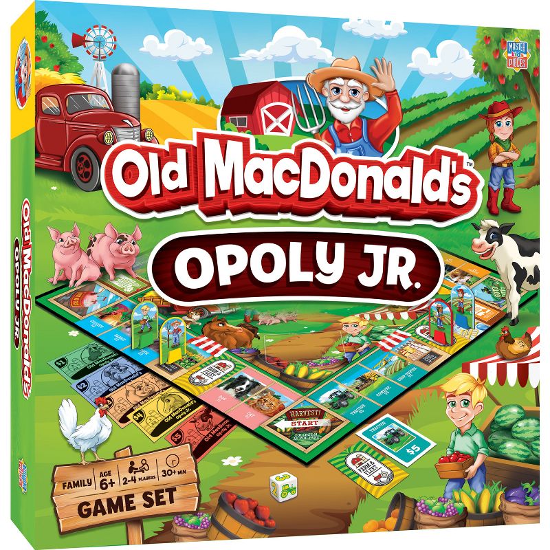 MasterPieces Kids & Family Board Games - Old MacDonald's Farm Opoly Jr., 2 of 7