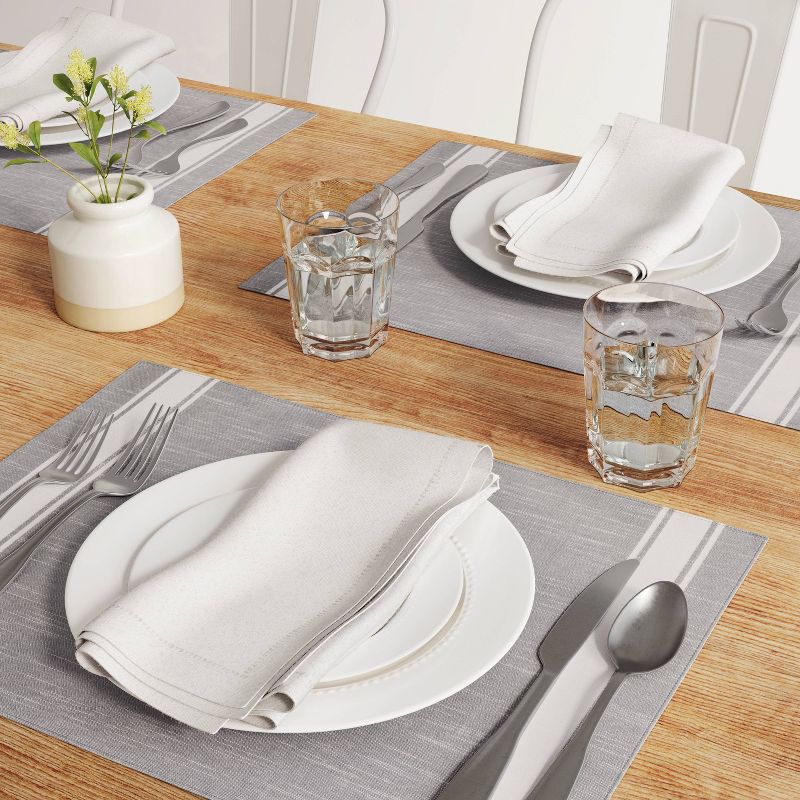 Cotton Striped Placemat Gray - Threshold&#8482;, 3 of 5