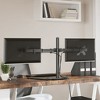 Aghana Digitals Black Steel Dual Monitor Stand with VESA 75/100mm, Height/Tilt/Swivel Adjustment, - 3 of 4