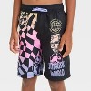 Boys' Jurassic World Shapes Printed Swim Shorts - Black - 3 of 3