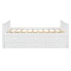 Full Size Platform Bed Daybed with Twin size Trundle & Drawers - ModernLuxe - 4 of 4