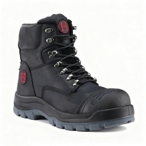 81N07 Work Boots for Men, Composite Toe, YKK Zipper, 6" Non-Slip Safety Leather Shoes, Static Dissipative, Breathable - 1 of 4