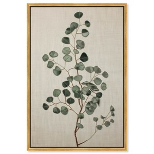 Art Remedy Eucalyptus Embroidery II Minimalistic Botanical and Floral Art Prints Framed - 1 of 4