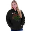Funny Christmas Santa Touched Down Hoodie Sweatshirt Women Men Brisco Brands - 3 of 4