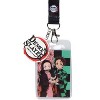 Demon Slayer Tanjiro and Nezuko Costume ID Badge Holder Lanyard w/ Rubber Pendant - 2 of 4