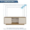 Sapphtopaz Modern TV Stand for TVs up to 70 Inches, Entertainment Center with 2 Storage Cabinets and 2 Open Shelves, TV Console for Living Room - 2 of 4