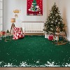 Snowflake Christmas Area Rug Machine Washable Area Carpet, Non-Slip Non-Shedding Rugs Festive Decor for Living Room & Bedroom Spaces - 2 of 4