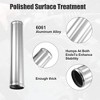 Unique Bargains Aluminum Alloy Intercooler Straight Air Intake Tube Silver Tone - 4 of 4