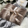 FONTOI 50"x60" Soft Faux Fur Blanket Plush Reversible Throw for Home Luxuriously Soft All Seasons Fuzzy Cozy Blanket for Couch, Bed Gift - 2 of 4