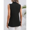 Coolmee Women's Sleeveless Vest Blazer Casual Open Front Single Button Work Office Tops Jacket - 4 of 4