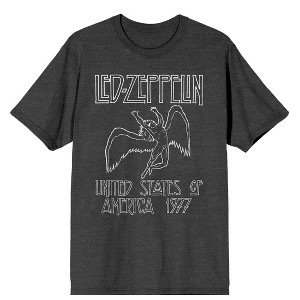 Led Zeppelin Falling Icarus 1977 Men's Crew Neck Short Sleeve T-shirt - 1 of 2