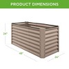 Best Choice Products 4x2x2ft Outdoor Metal Raised Garden Bed, Planter Box for Vegetables, Flowers - 2 of 4