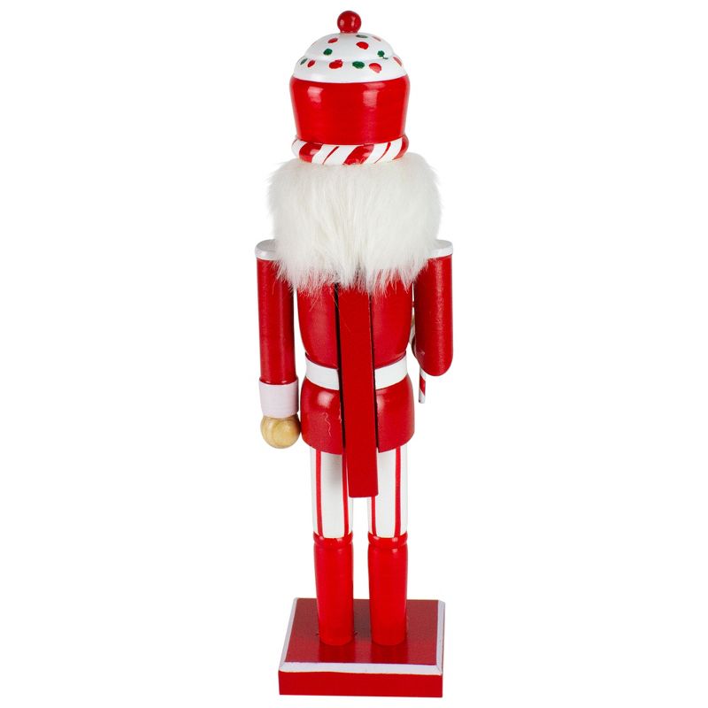 Northlight 14" Red and White Wooden Candy Cane King Christmas Nutcracker, 5 of 6