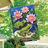 Briarwood Lane House Flag 40x28 For Outdoor Frog Pond Summer For Summer House Flag - 4 of 4