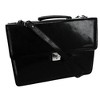 CrookhornDavis Men's Hand Stained Vegetable Tanned Italian Leather Briefcase - 3 of 4