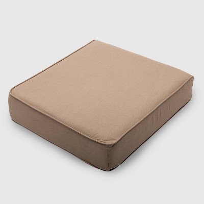 Outdoor Double Welt Deep Seat Cushion Sunbrella Spectrum Sand Smith Hawken