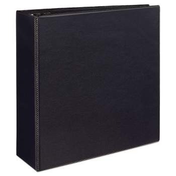 Avery Durable View Binder with DuraHinge and EZD Rings, 3 Rings, 4" Capacity, 11 x 8.5, Black, (9800)
