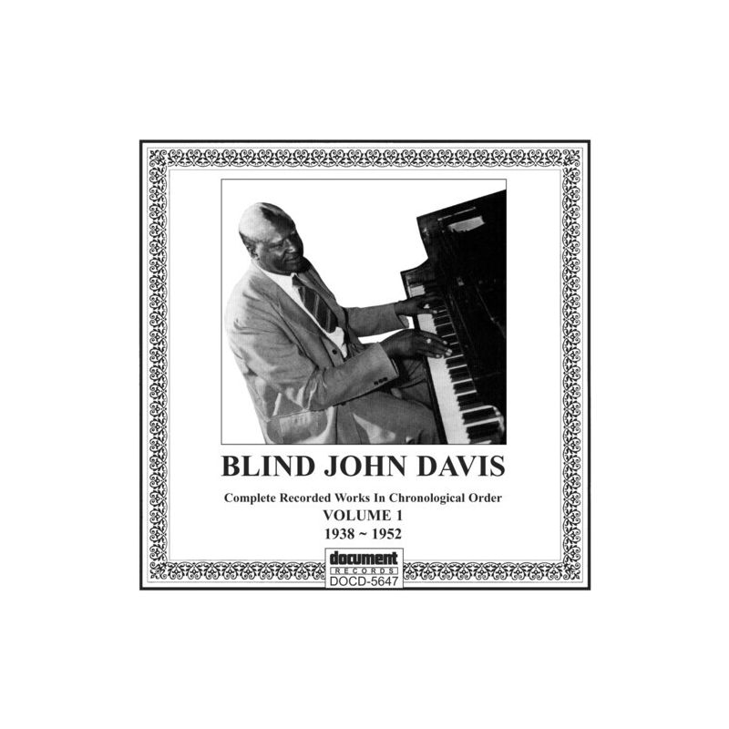 John Blind Davis - Complete Recorded Works Vol. 1 (1938-1952) (CD), 1 of 2