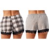 Just Love Womens Pajama Shorts  Soft Cotton Lounge Sleep Shorts with Drawstring Waist - 2 of 2