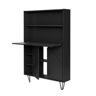 Slim Secretary Desk Black - Nexera