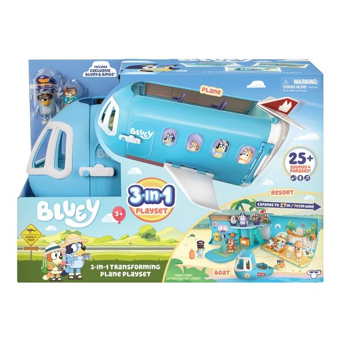 Bluey 3-in-1 Airplane Playset : Target