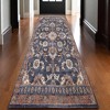 Ivory Orange And Dark Gray Floral Area Rug - 2 of 4