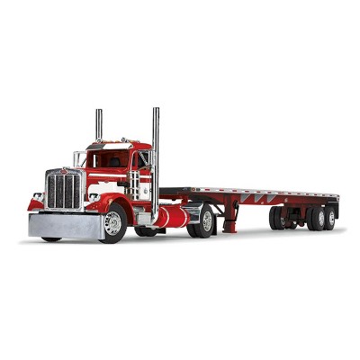 First Gear Dcp 1/64 Red & White Peterbilt 359 Single-axle Day Cab W/ 48 ...