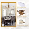 Ludomide 9-Light Vintage Globe Crystal Ceiling Fan With Light And Remote Control, Brass Gold Sputnik Crystal Chandelier Fan - 4 of 4