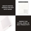 Altitude Supplies 8.5"x11" Vertical Planning Notepad, 60 Sheets, Daily Organizer, Black and White - 4 of 4