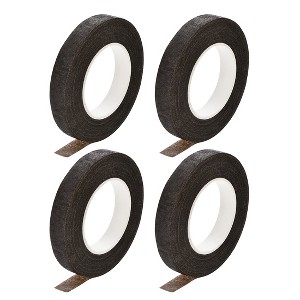 Unique Bargains 1/2-inch Wide 30Yard Floral Tape Flower Adhesives Floral Arrangement Kits Brown 4 Roll - 1 of 3