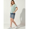 Allegra K Women's Striped Short Sleeve Crew Neck Casual T Shirts - 3 of 4