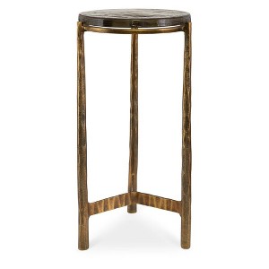 Uttermost Aluminum Base Eternity Brass Accent Table - 1 of 4