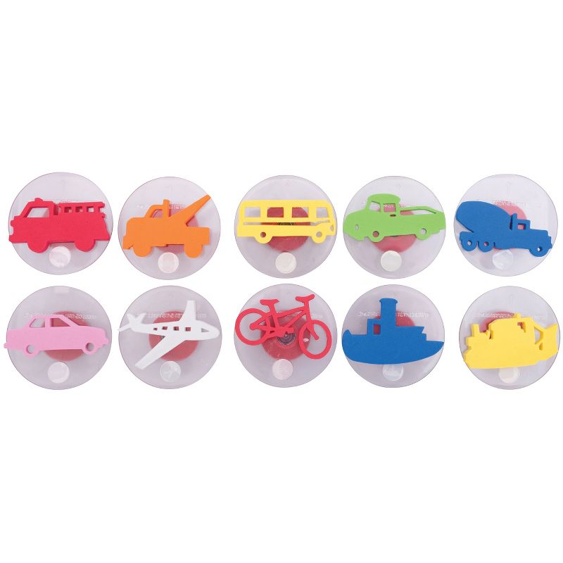 Ready 2 Learn Giant Stampers, Transportation Vehicles, Set of 10, 1 of 4