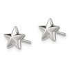 Black Bow Jewelry 6mm Nautical Star Post Earrings in Sterling Silver - 2 of 4