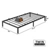 Heavy-duty bed frame with storage space, metal platform base with steel support bars, quiet, easy to assemble, no box spring required - 3 of 4