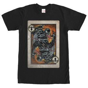 Men's Marvel Venom Playing Card T-Shirt - 1 of 4