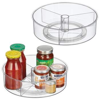 mDesign Lazy Susan Turntable Spinner for Kitchen or Bathroom